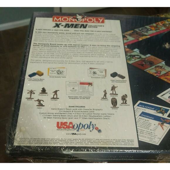 X-Men Collector's Edition Monopoly 8 Collectible Pewter Tokens From 2000 - Picture 5 of 12